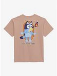 Bluey Butterfly Let's Do This Tan Youth T-Shirt