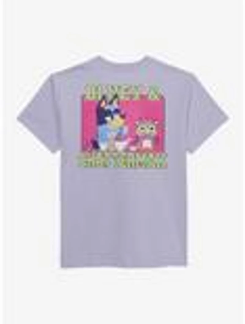 Bluey Chattermax & Purple Youth T-Shirt