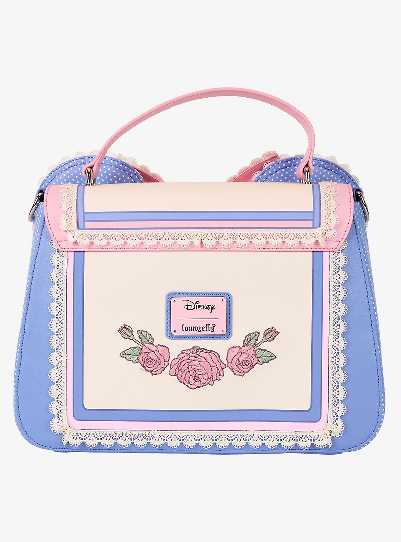 Loungefly Disney Minnie Mouse Floral and Lace Crossbody Bag