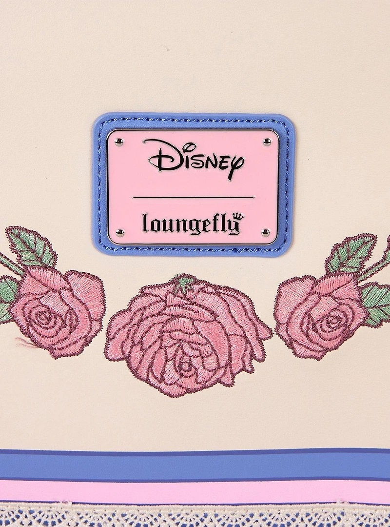 Loungefly Disney Minnie Mouse Floral and Lace Crossbody Bag
