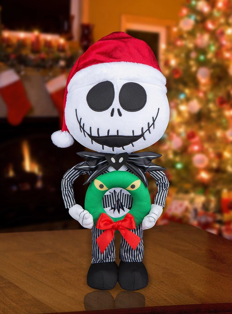 Disney Nightmare Before Christmas Jack Monster Wreath Holiday Greeter