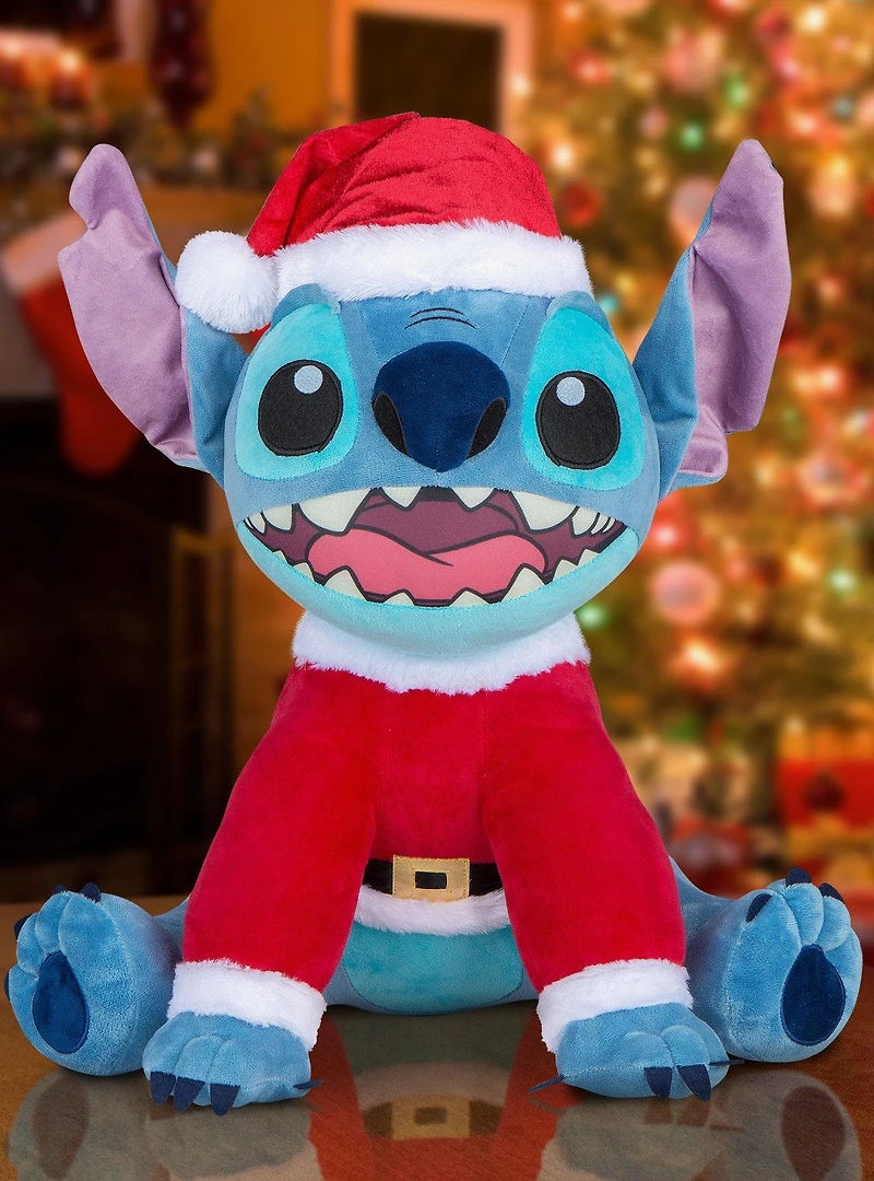Disney Lilo & Stitch in Santa Suit Holiday Greeter