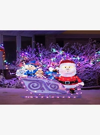Rudolph the Red-Nosed Reindeer Santa 2D PreLit Yard Art