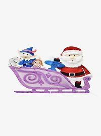 Rudolph the Red-Nosed Reindeer Santa 2D PreLit Yard Art