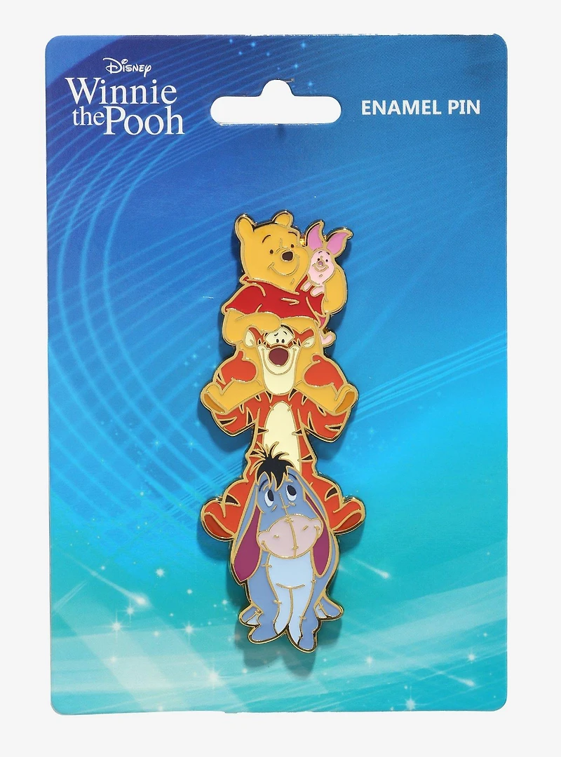 Disney Winnie the Pooh Stacked Characters Enamel Pin