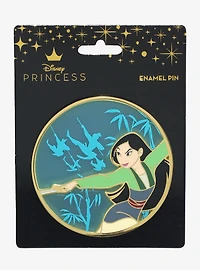 Disney Mulan Stained Glass Mulan Portrait Enamel Pin
