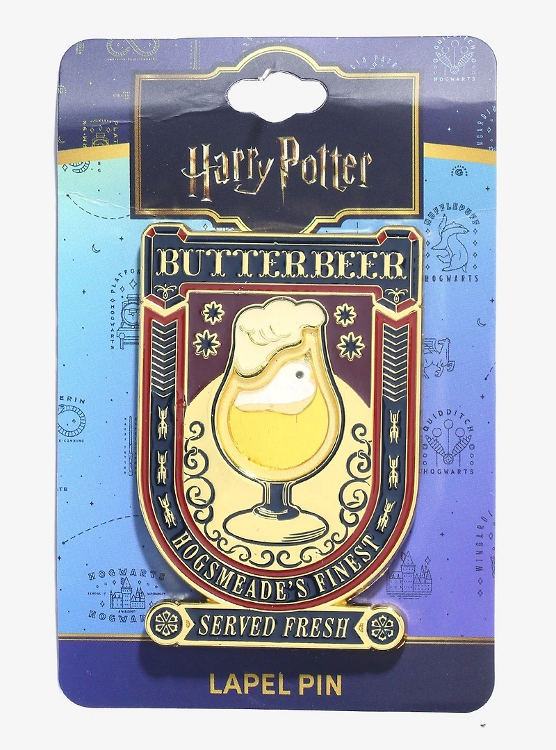 Harry Potter Butterbeer Liquid Filled Enamel Pin - BoxLunch Exclusive