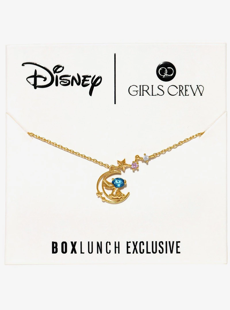 Girls Crew Disney Lilo & Stitch Crescent Moon Stitch Necklace — BoxLunch Exclusive