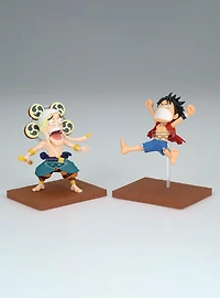 Banpresto One Piece World Collectable Figure Log Stories Monkey D. Luffy & Enel Figure Set