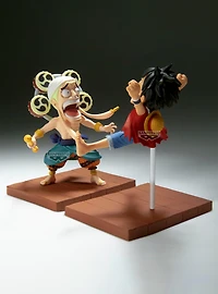 Banpresto One Piece World Collectable Figure Log Stories Monkey D. Luffy & Enel Figure Set