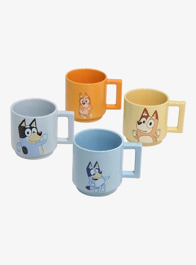 Bluey Heeler Family Stacking Mug Set - BoxLunch Exclusive