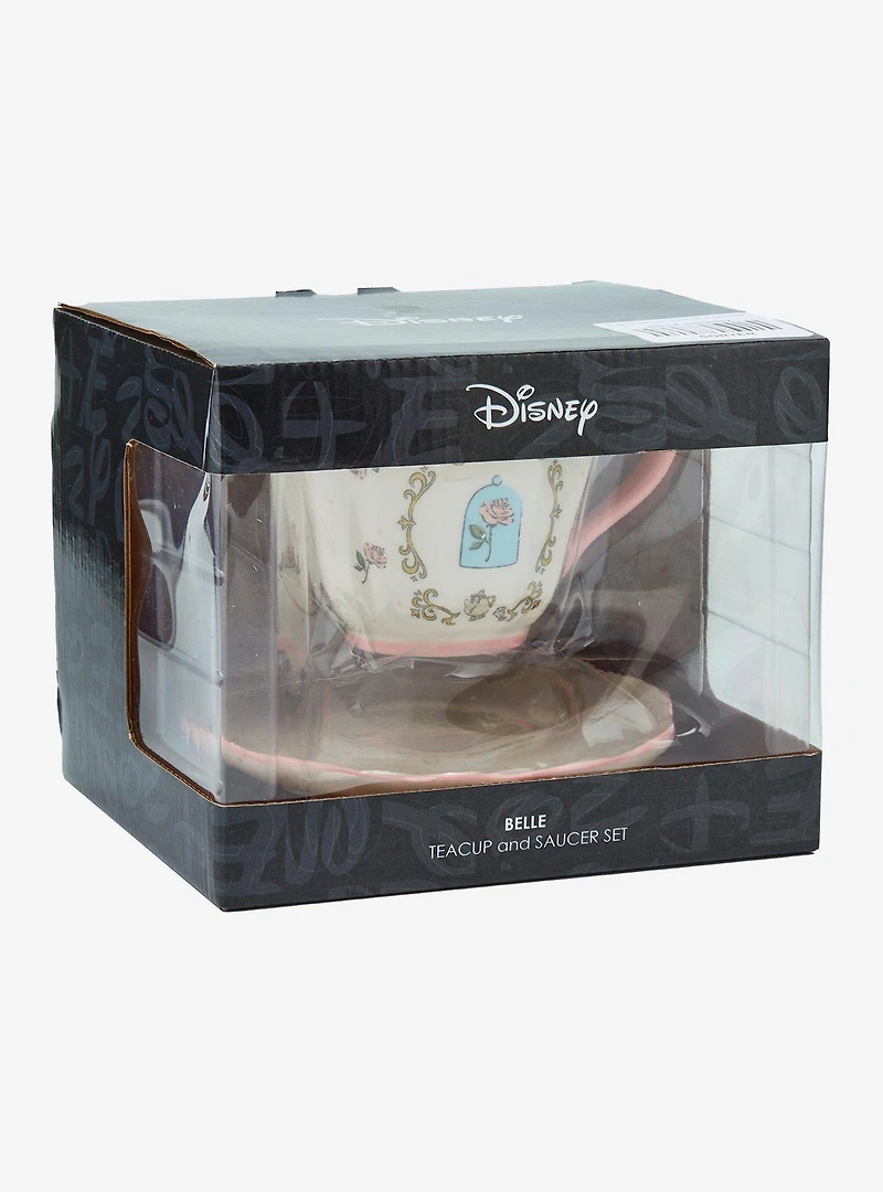 Disney Beauty and the Beast Enchanted Rose Teacup and Saucer — BoxLunch Exclusive