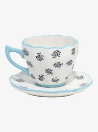 Disney Alice in Wonderland Floral Alice Teacup & Saucer - BoxLunch Exclusive