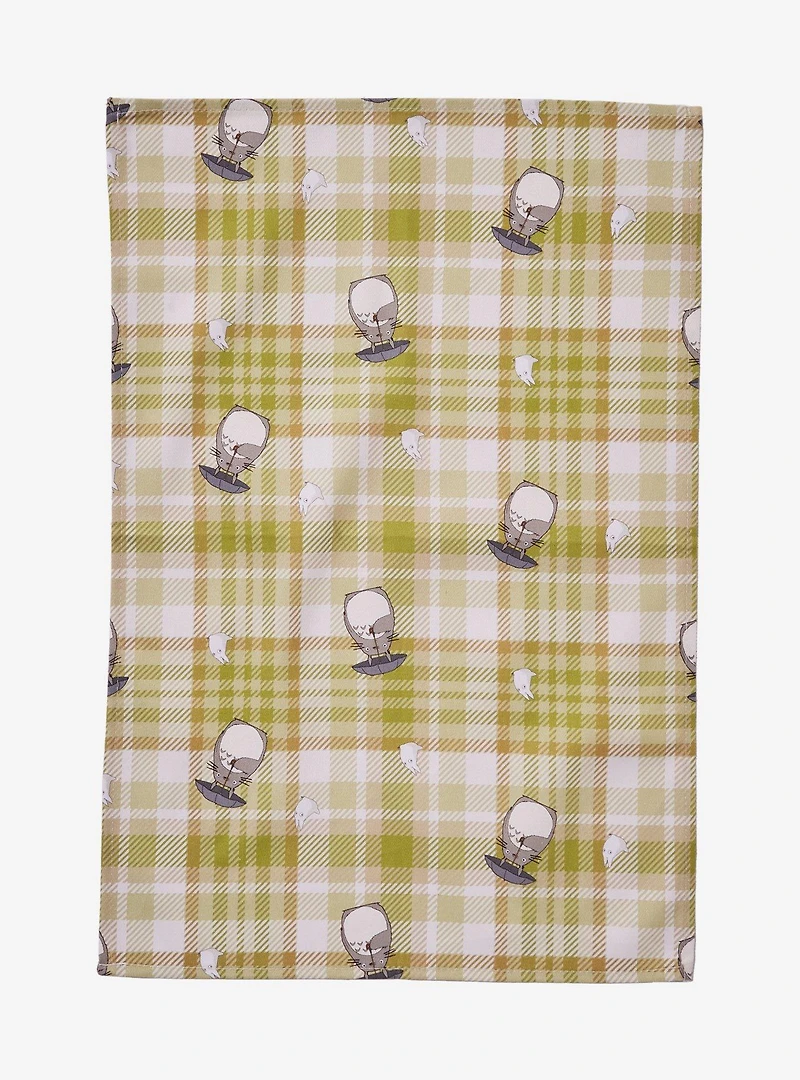 Studio Ghibli® My Neighbor Totoro Plaid Totoro Allover Print Cloth Napkin Set - BoxLunch Exclusive