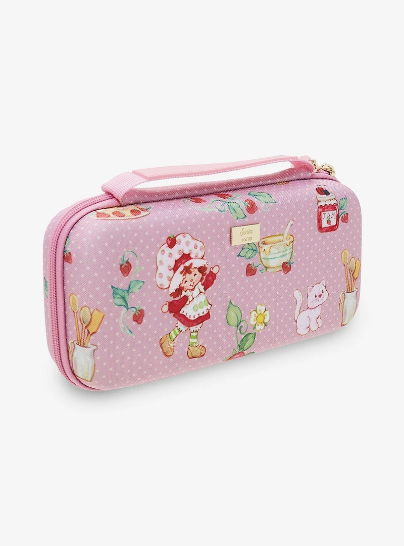 Sonix Strawberry Shortcake Strawberry & Custard Polka Dot Nintendo Switch Carrying Case