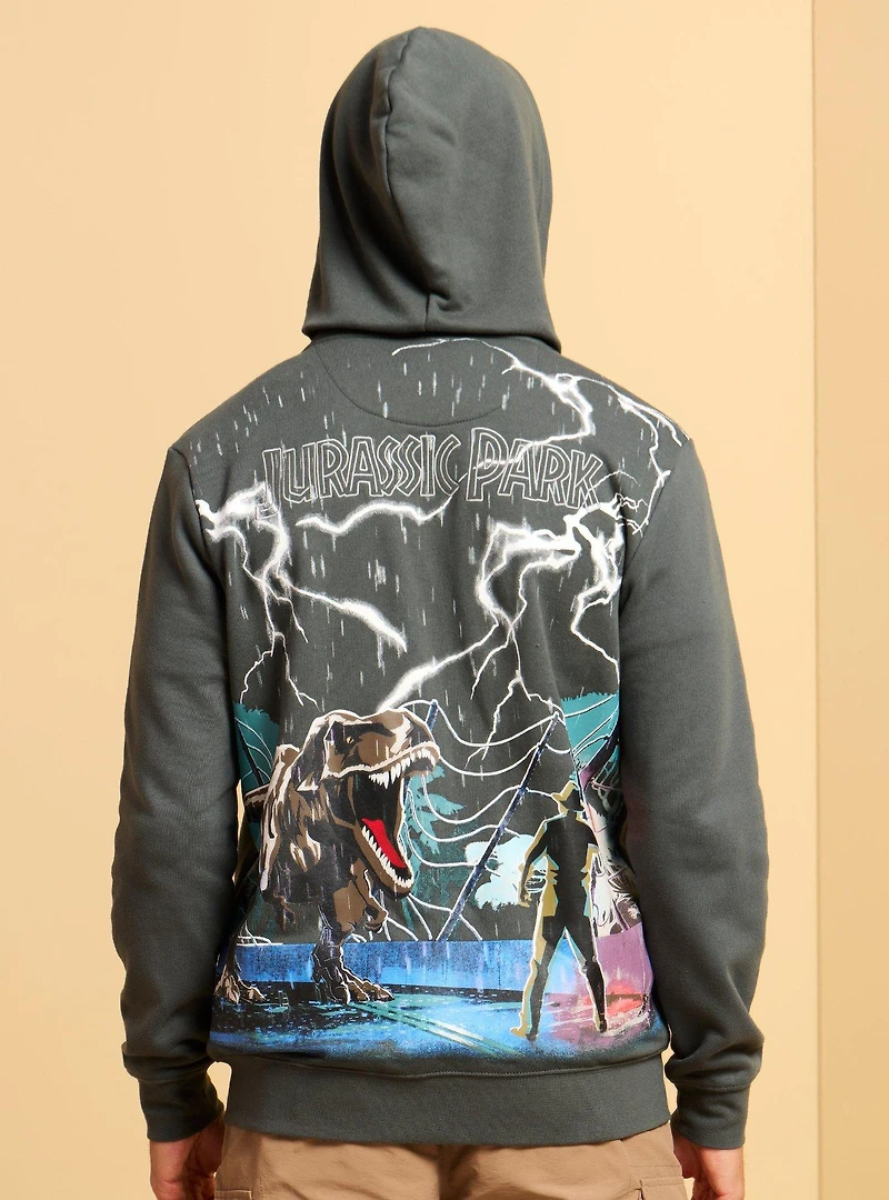 Jurassic Park T-Rex Chase Zippered Hoodie - BoxLunch Exclusive