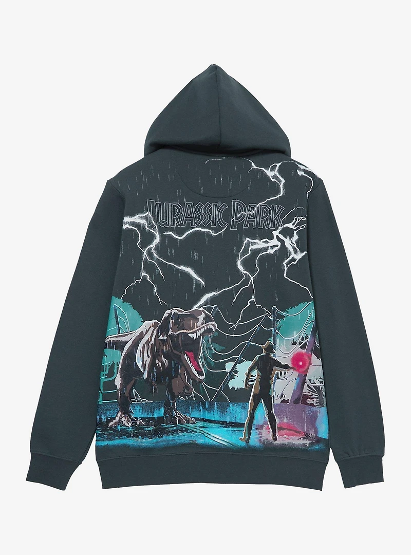Jurassic Park T-Rex Chase Zippered Hoodie - BoxLunch Exclusive