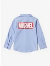 Marvel Heroes Toddler Long Sleeved Button-Up — BoxLunch Exclusive