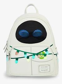 Loungefly Disney Pixar WALL-E EVE Christmas Lights Lenticular Mini Backpack