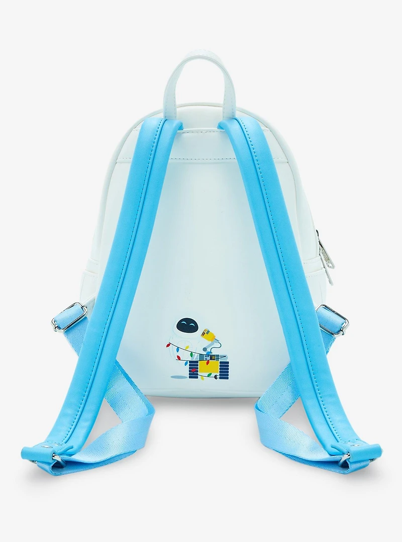 Loungefly Disney Pixar WALL-E EVE Christmas Lights Lenticular Mini Backpack