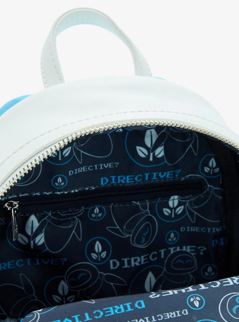 Loungefly Disney Pixar WALL-E EVE Christmas Lights Lenticular Mini Backpack