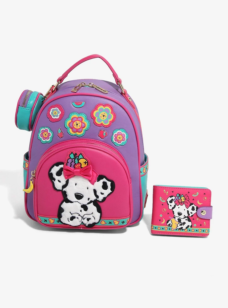 Sanrio Spottie Dottie Floral Color Block Wallet- BoxLunch Exclusive
