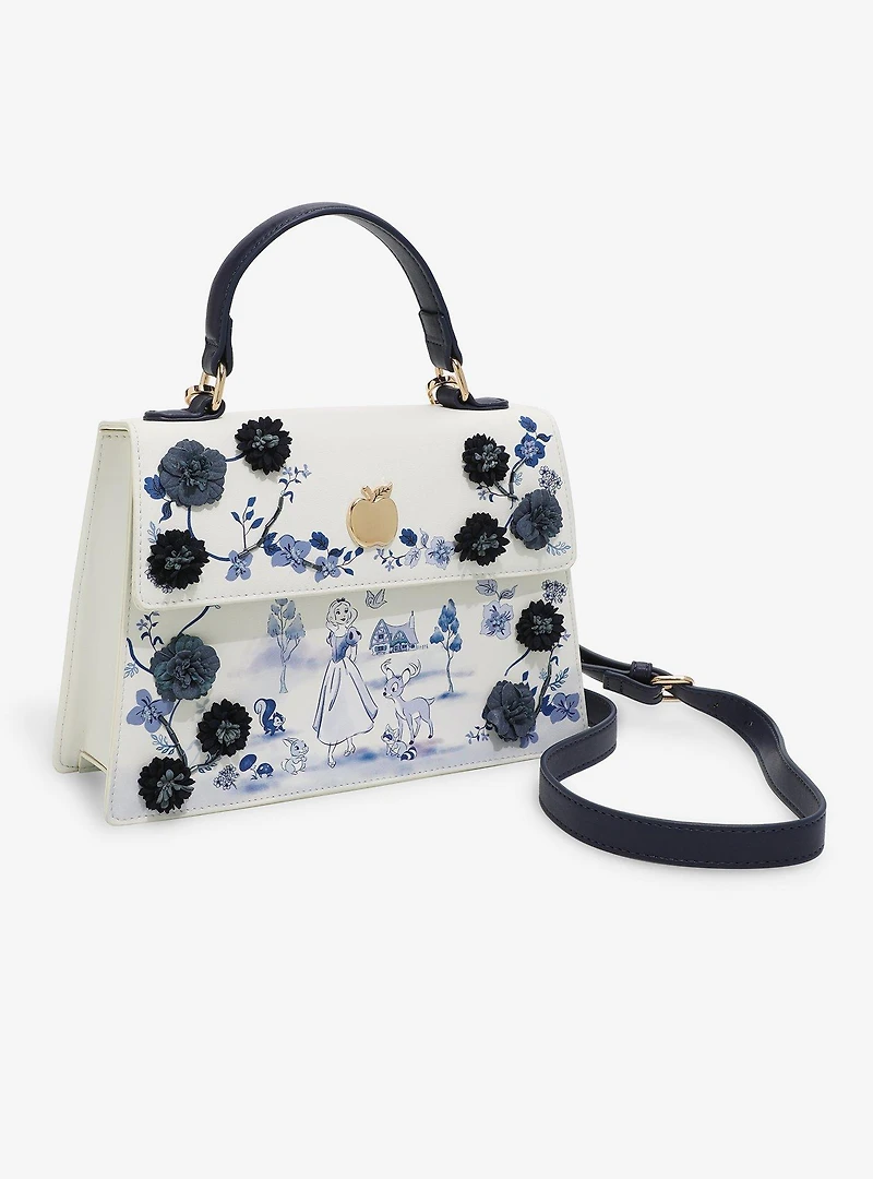 Disney Snow White and the Seven Dwarfs Tonal Floral Handbag - BoxLunch Exclusive