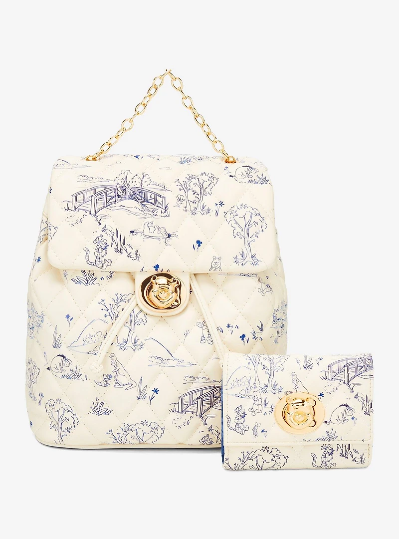 Disney Winnie the Pooh Hundred Acre Wood Quilted Mini Backpack — BoxLunch Exclusive