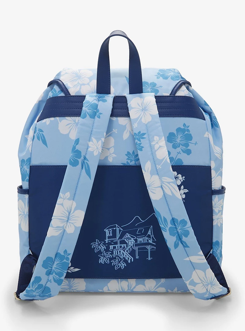 Disney Lilo & Stitch Hibiscus Blue Backpack — BoxLunch Exclusive