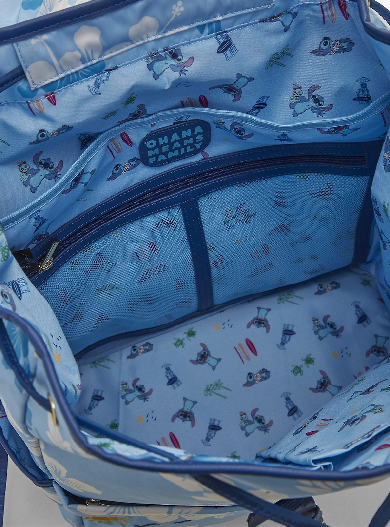Disney Lilo & Stitch Hibiscus Blue Backpack — BoxLunch Exclusive