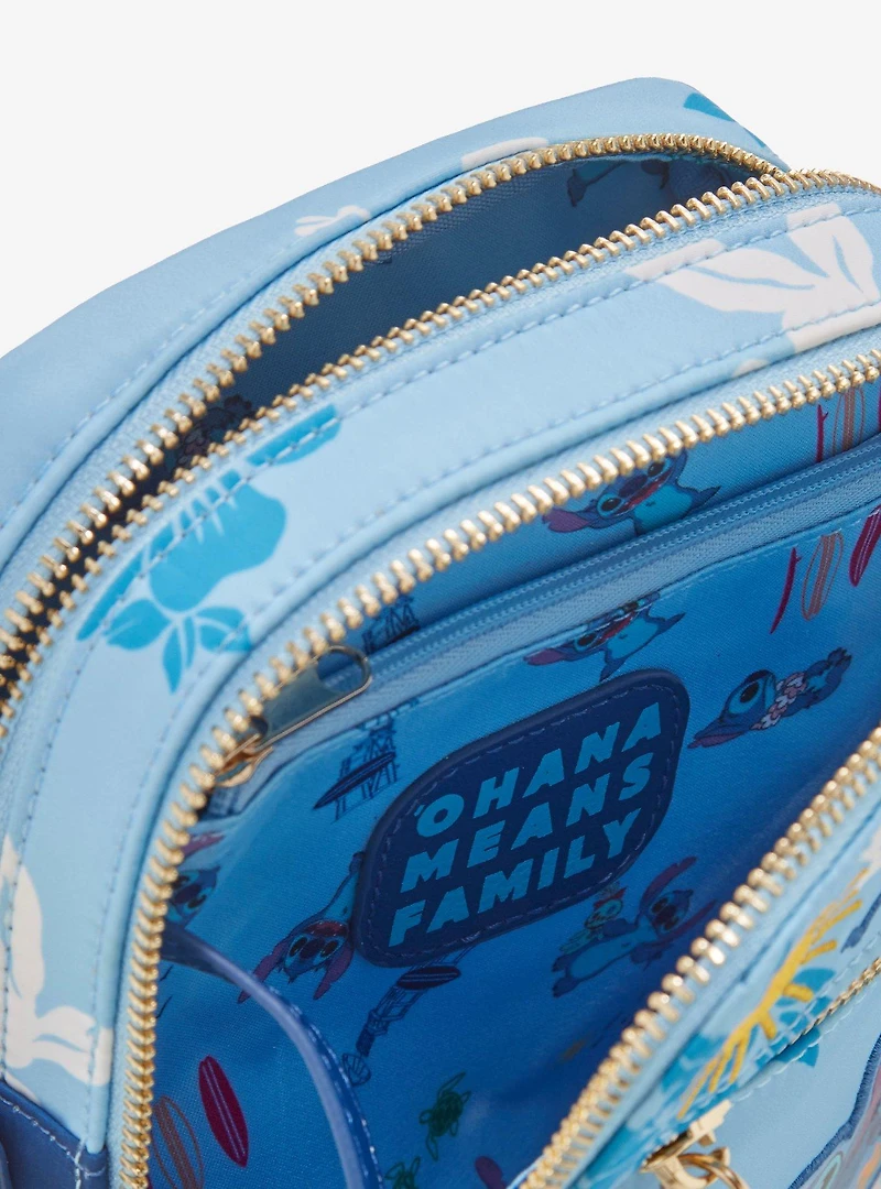 Disney Lilo & Stitch Hibiscus Blue Crossbody Bag — BoxLunch Exclusive