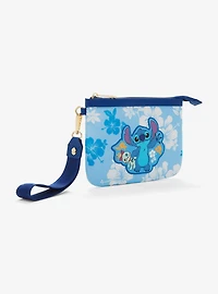 Disney Lilo & Stitch Hibiscus Blue Wristlet — BoxLunch Exclusive