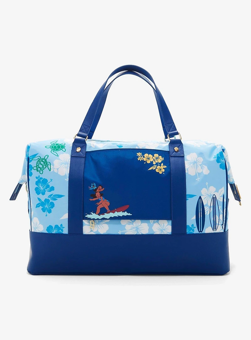 Disney Lilo & Stitch Hibiscus Blue Duffle Bag — BoxLunch Exclusive
