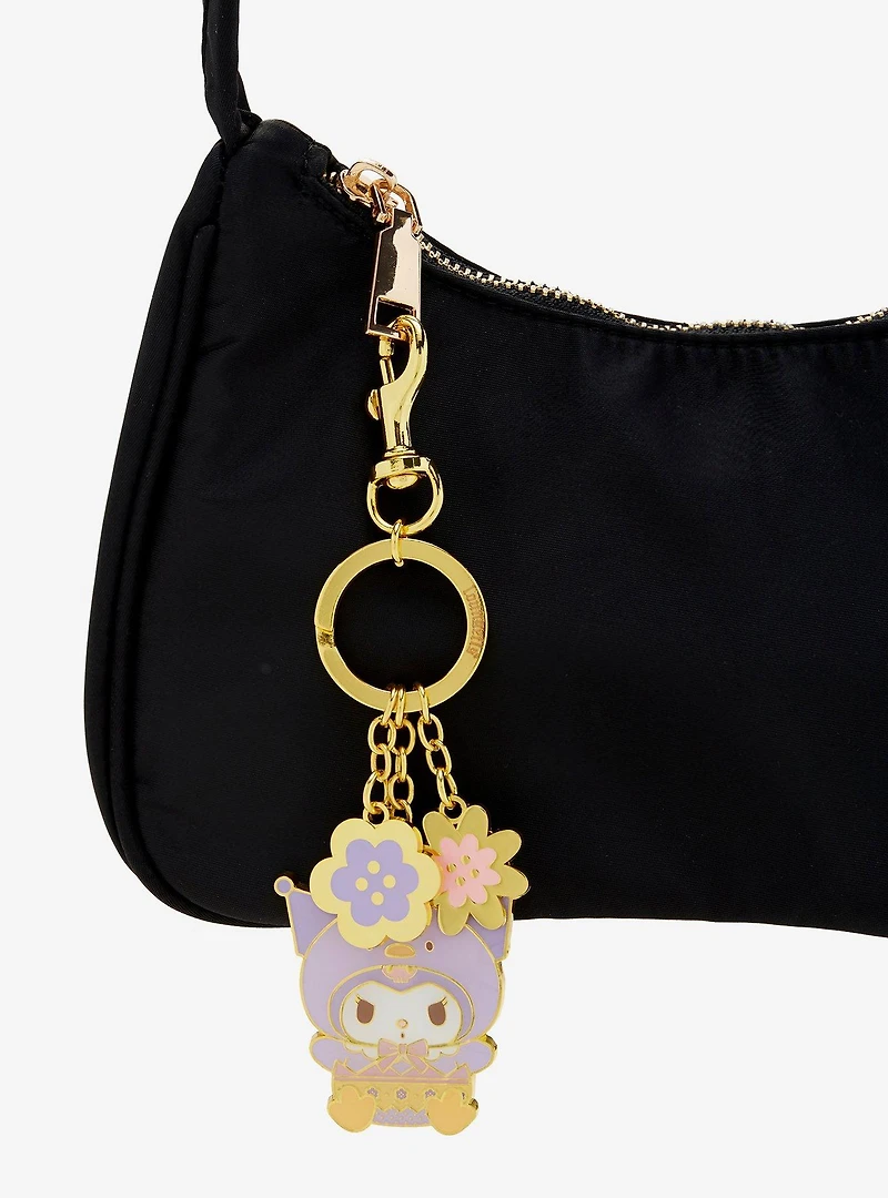 Loungefly Sanrio Kuromi Spring Costume Multi-Charm Keychain