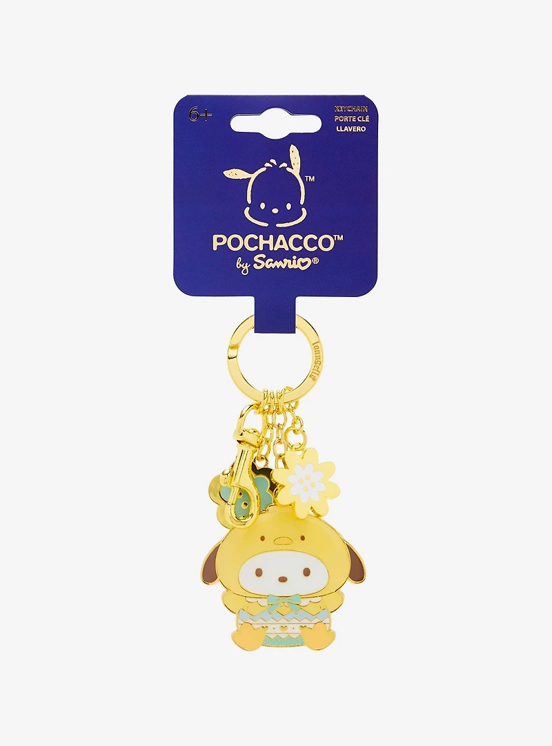 Loungefly Sanrio Pochacco Spring Costume Multi-Charm Keychain