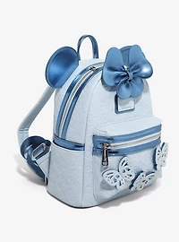 Loungefly Disney Minnie Mouse Blue Butterfly Mini Backpack — BoxLunch Exclusive
