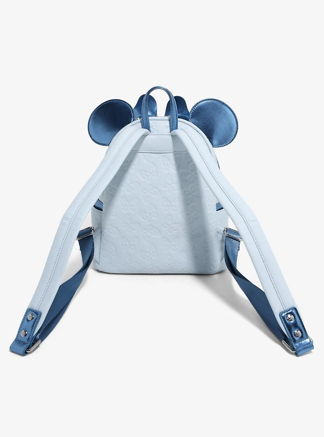Loungefly Disney Minnie Mouse Blue Butterfly ? Mini Backpack NWT Loungefly Disney Minnie Mouse Blue Butterfly Mini Backpack  main image 4