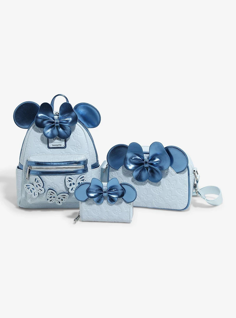 Loungefly Disney Minnie Mouse Blue Butterfly Mini Backpack — BoxLunch Exclusive