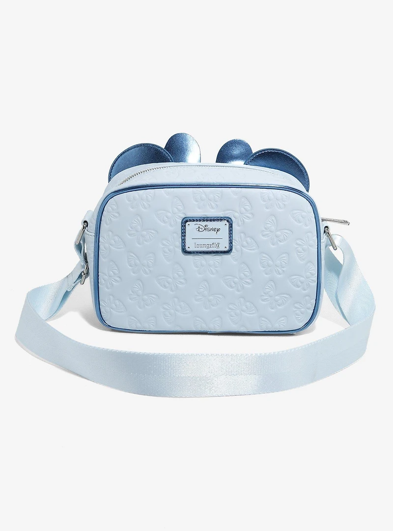 Loungefly Disney Minnie Mouse Blue Butterfly Crossbody Bag — BoxLunch Exclusive