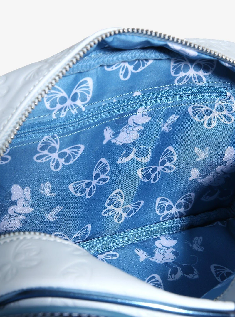 Loungefly Disney Minnie Mouse Blue Butterfly Crossbody Bag — BoxLunch Exclusive