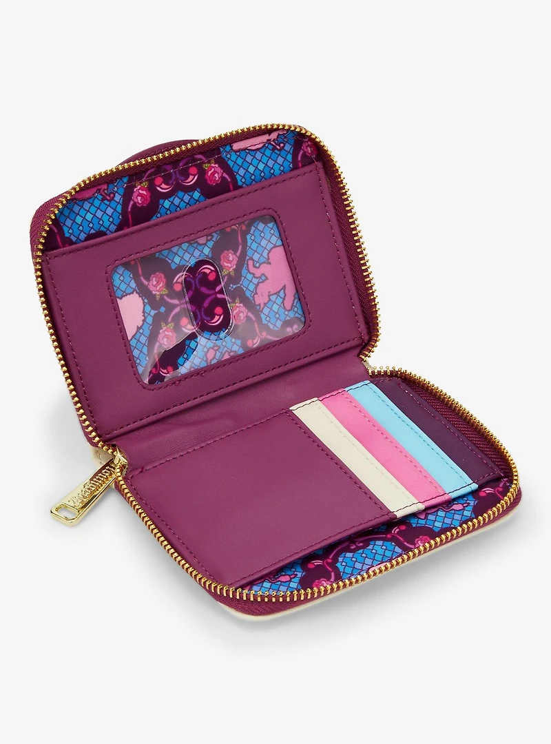 Loungefly Disney Beauty and the Beast Belle Stained Glass Portrait Small Zip Wallet - BoxLunch Exclusive