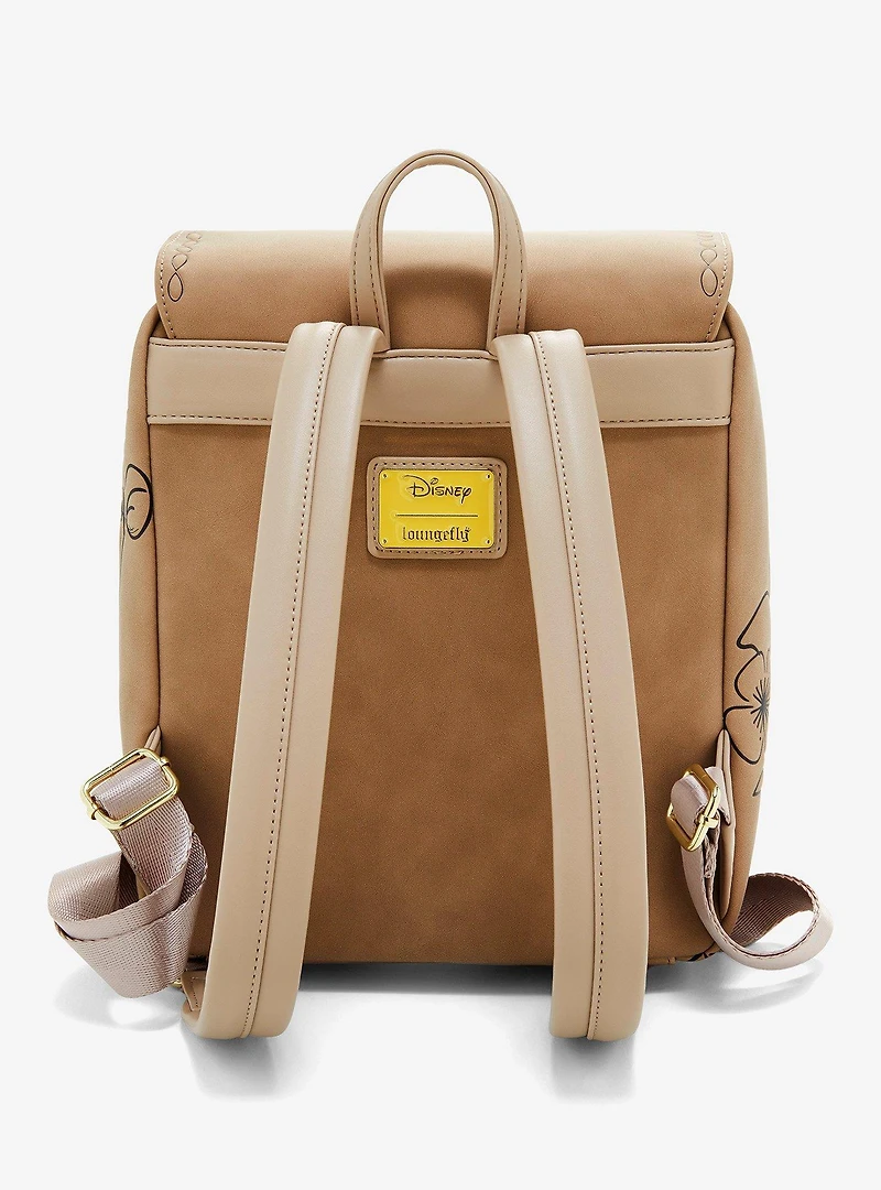 Loungefly Disney Winnie the Pooh Floral Brown Backpack — BoxLunch Exclusive