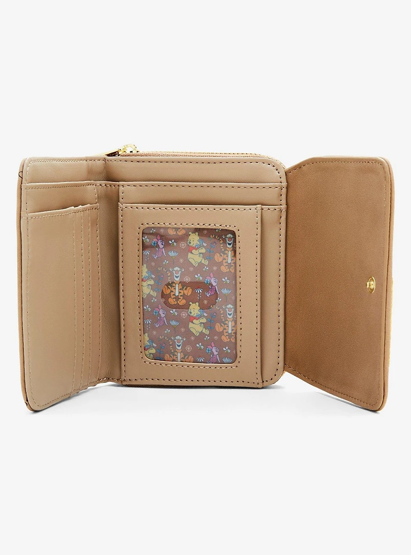 Loungefly Disney Winnie the Pooh Floral Brown Wallet — BoxLunch Exclusive