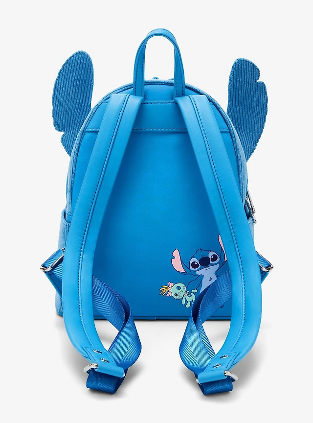 Loungefly Disney Lilo & Stitch Denim Patchwork Mini Backpack NWT Loungefly Disney Lilo & Stitch Denim | Mercari main image 4