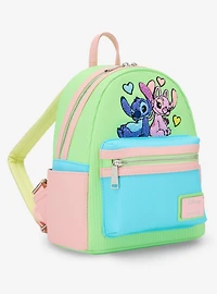 Loungefly Disney Lilo & Stitch Angel & Stitch Pastel Mini Backpack — BoxLunch Exclusive