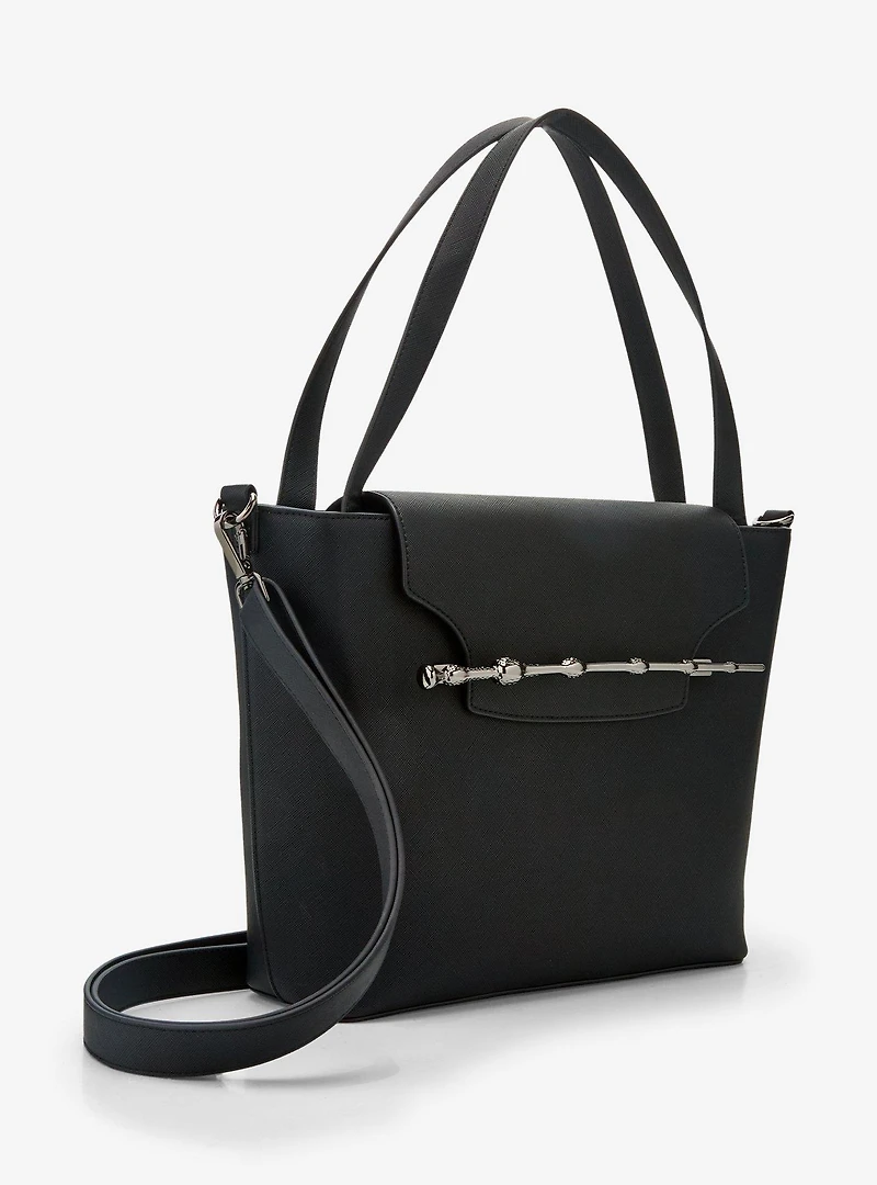 Loungefly Harry Potter Elder Wand Black Tote Bag - BoxLunch Exclusive