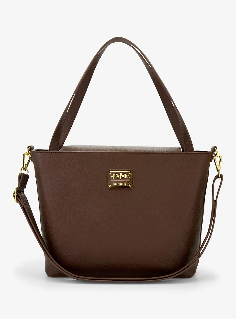 Loungefly Harry Potter Elder Wand Brown Tote Bag - BoxLunch Exclusive