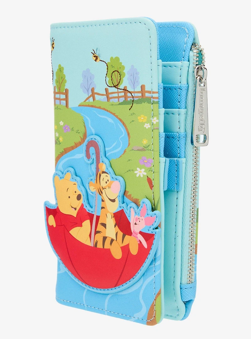 Loungefly Disney Winnie the Pooh Umbrella Scene Snap Wallet - BoxLunch Exclusive