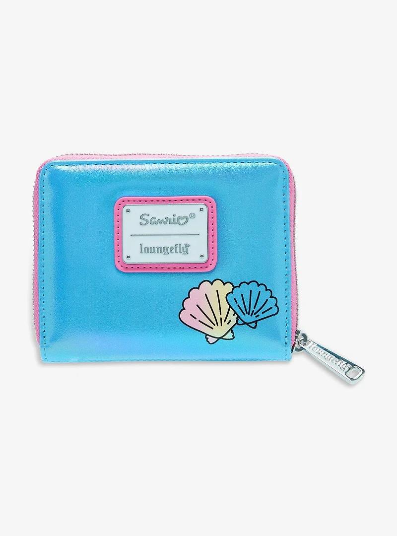 Loungefly Sanrio Hello Kitty Mermaid Metallic Zip Wallet — BoxLunch Exclusive