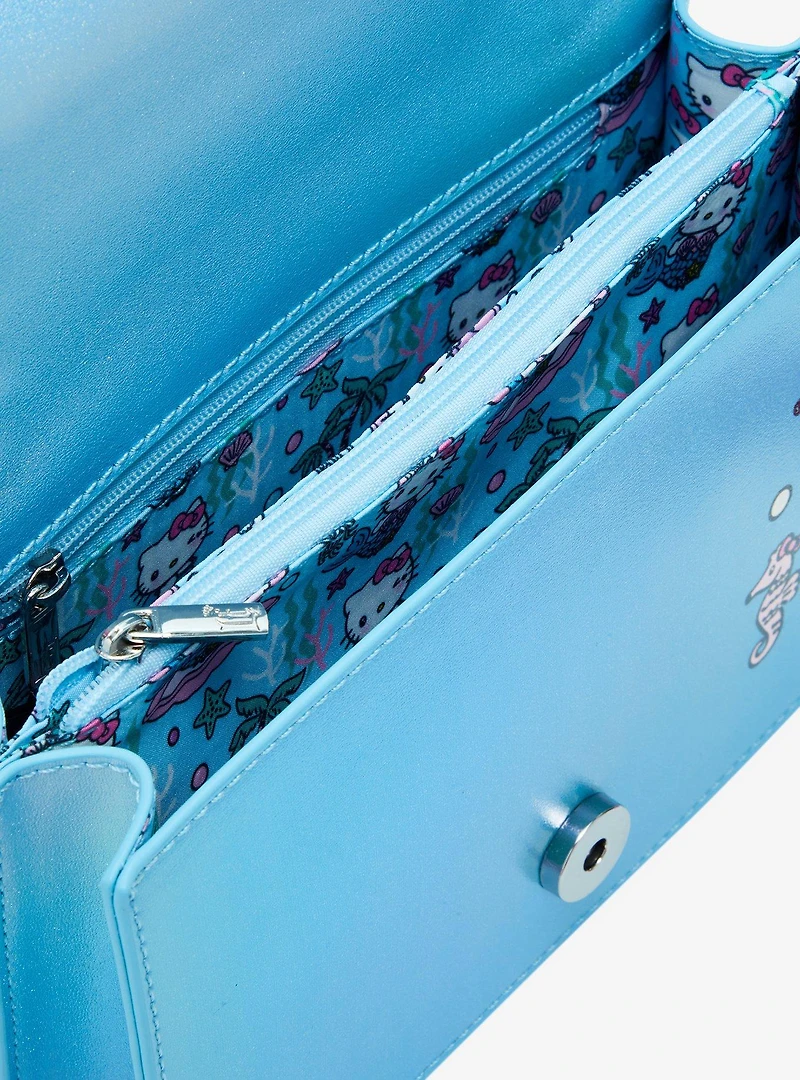 Loungefly Sanrio Hello Kitty Mermaid Metallic Crossbody Bag — BoxLunch Exclusive